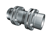 Torsionally Rigid Double Flex Couplings With Bore and Keyway