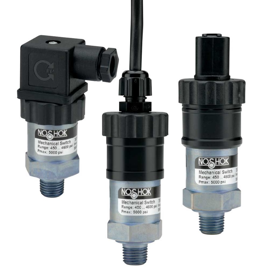 NOSHOK Serie 300 SPDT Mecánico Compacto con Histéresis Ajustable