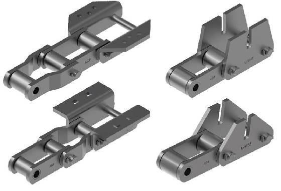 Cadenas Rascadoras Inclinadas y Transversales Tsubaki