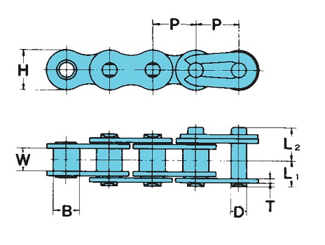 Cadenas Ultra Miniatura RS11SS Tsubaki