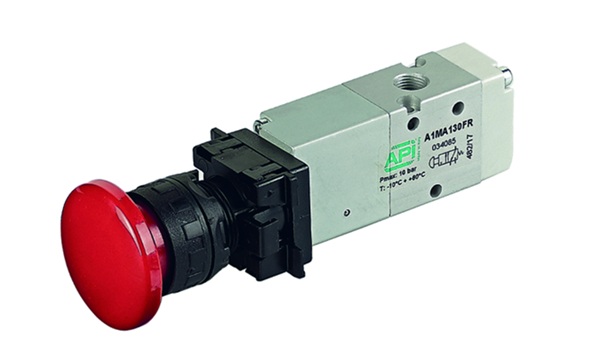 API Pneumatic Series A1 Button Lever Operated Valves