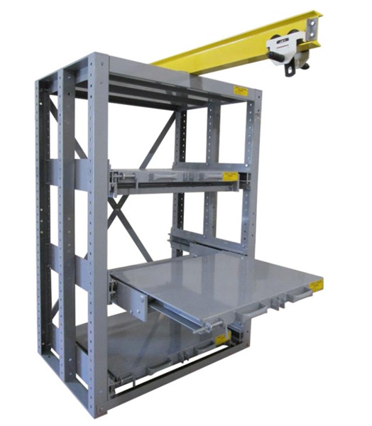 Sistema de Extracción Deslizante con Monorraíl de Rack Engineering