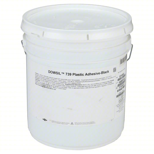 Dow DOWSIL 739 Plastic Bonding Silicone Adhesive 25.8 kg Black