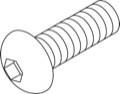 8-32 x 1/2" Button Head Socket Cap Screw
