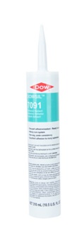 DOWSIL 7091 Silicone Adhesive-Sealant Black 310 mL Cartridge