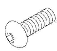 1/4-20 x 1/2" Button Head Socket Cap Screw