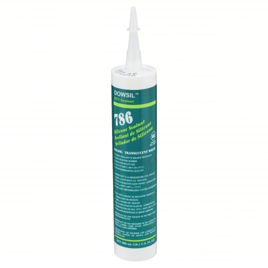 Dow DOWSIL 786 Mildew Resistant Sealant 300 mL Translucent White 