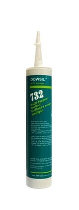 DOWSIL 732 Multi-Purpose Sealant Silicone Aluminum 300 mL Cartridge
