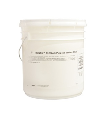 DOWSIL 732 Multi-Purpose Sealant Silicone Aluminum 17.7 kg Pail