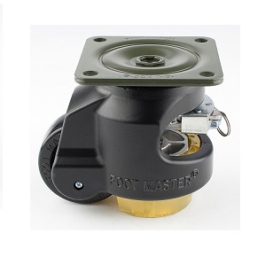 GDR 80F BLK UP Leveling Caster, Black Color
