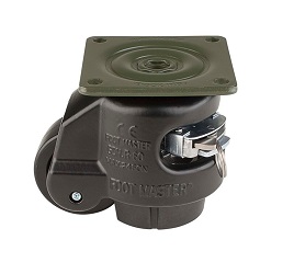 GDR 80F BLK Leveling Caster, Black Color