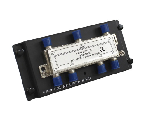 Wavenet WHVS1006 2GHz 6-Port Passive Video Splitte